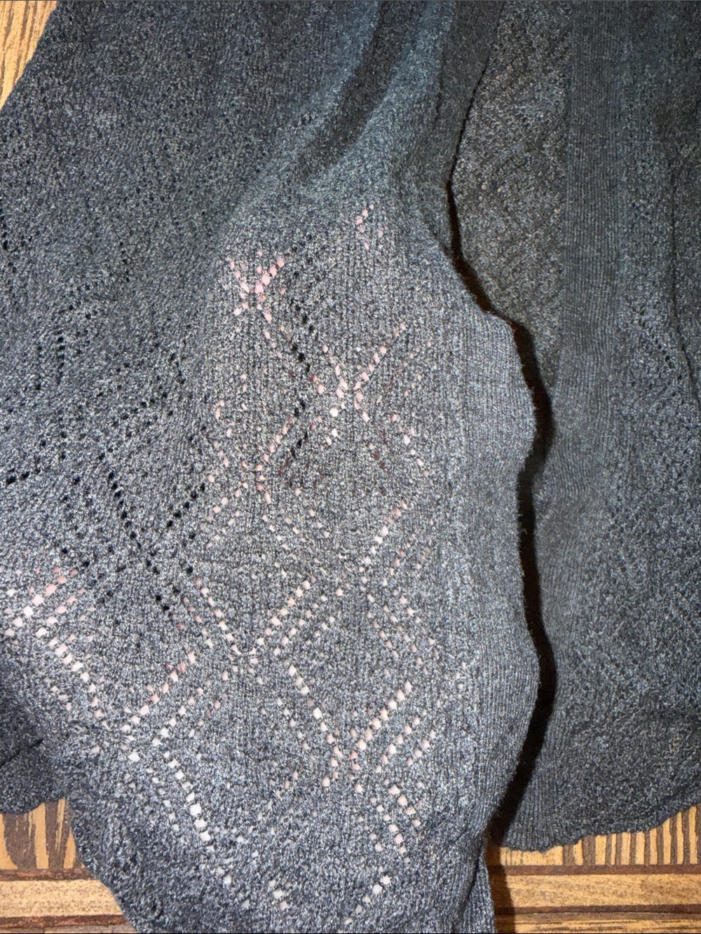 Charcoal Lightweight Open-Front Women's Sweater - Picture 3 of 7